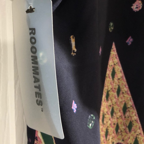 Roommates Navy-Multi Color Blouse - Picture 2 of 8